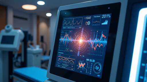 医疗诊断AI系统界面,医学影像分析,病灶标注,医生操作界面,现代化医疗设备背景